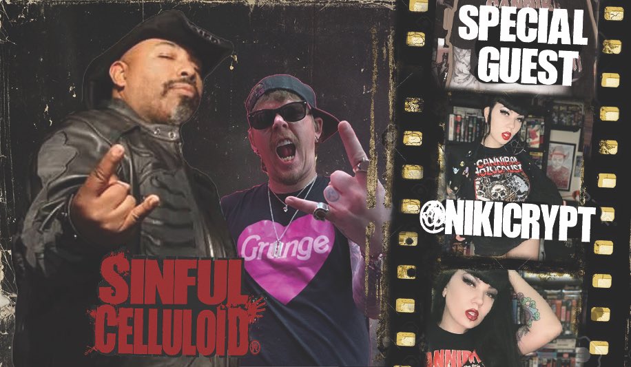 nikicrypt's tweet photo. Listen to me and @Sincellpodcast talk cannibals on Friday! 

#mutantfam #horror #cannibal #sinfulcelluloid https://t.co/0u5jpV8MCg