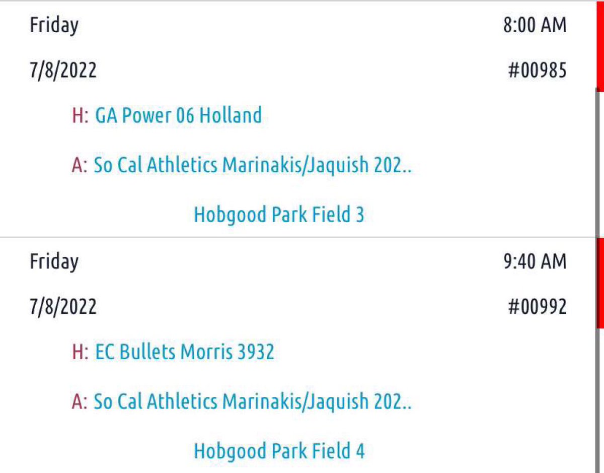 SoCal Athletics Premier tweet media