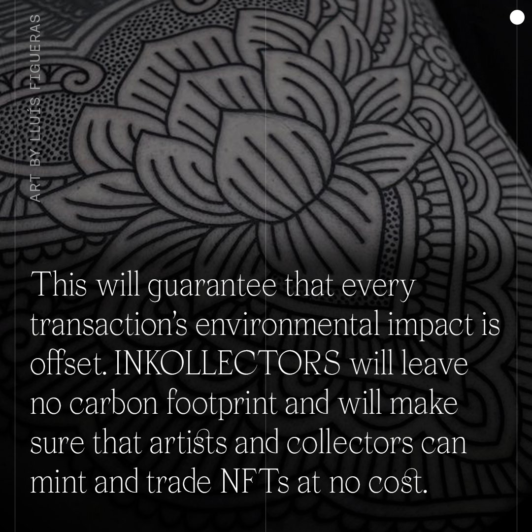 inkollectors's tweet photo. It is of crucial importance for the #INKOLLECTORS team to enable an environmentally-friendly project. For this reason, we will be partnering with the @0xPolygon blockchain on all of our initiatives.

#carbonneutral #carbonnegative #sustainability https://t.co/ubMIMUMSdz