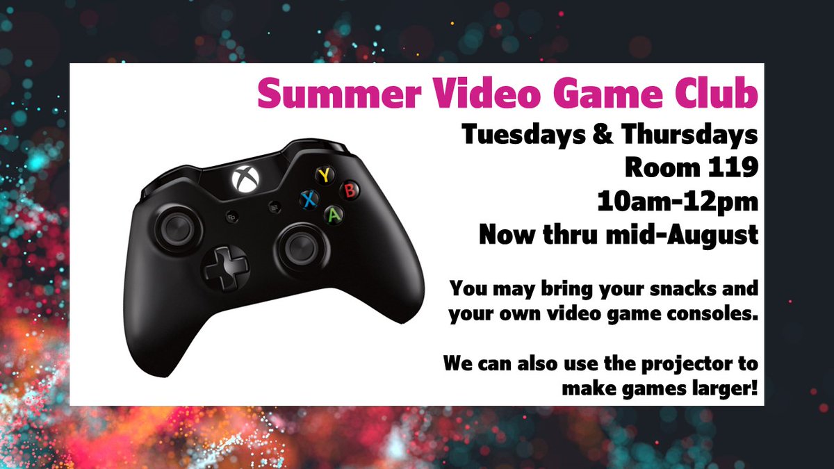 RickoverNavalHS's tweet photo. Hey Cadets--Summer Video Game Club is going on NOW thru mid-Aug, every Tues/Thurs, 10am-12pm! Bring your own controllers, games, snacks and chill out with friends! Open to all cadets including incoming Freshmen! #VideoGameClub @ChiPubSchools #SummerClubs https://t.co/mlksIrSdDW