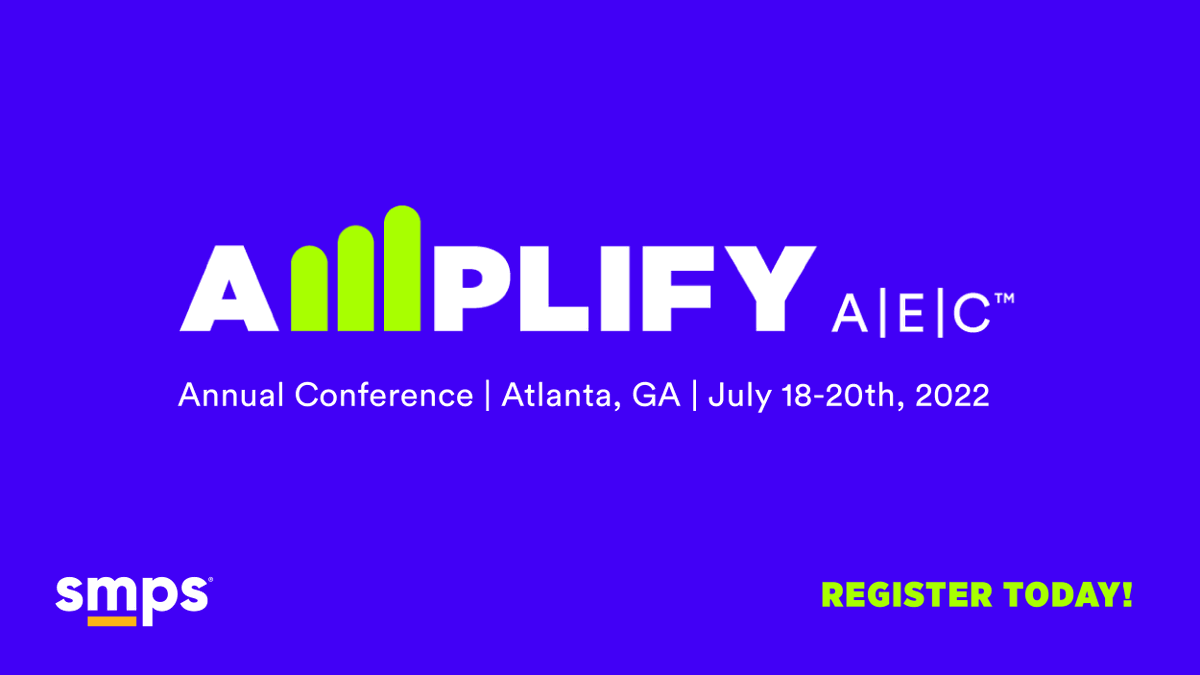 This year, @smpshq is offering Amplify A|E|C Digital. Brand new, specially curated content on demand through 9/30/22. These are brand new virtual sessions to inspire and teach you from the best in the A/E/C industry. Register here: bit.ly/3HDJJvf
#smps #amplifyaec