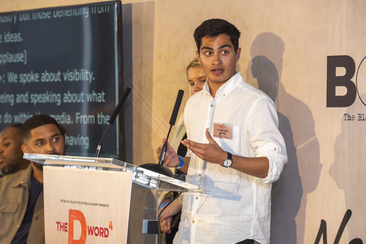 Nischal_SP's tweet photo. Speaking at yesterday’s #DWord4 conference with @wearebcoms.
I’m passionate about improving diversity in the sports media, and by increasing visibility and creating pathways, we can do just that. 🙏🏽 https://t.co/yjAZRJ4aBU