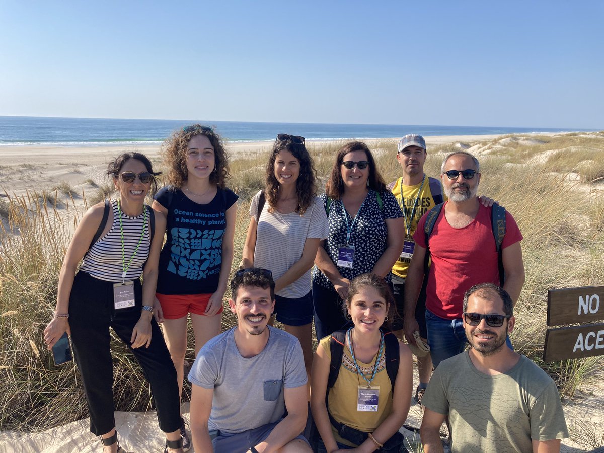 crisrcas's tweet photo. Marine Team in the Dunas de São Jacinto in Aveiro. SIBECOL 2022 Meeting. My first postpandemic conference! 🤩#SIBECOLAILMeeting2022 #sibecol https://t.co/CJqHIGvpTb