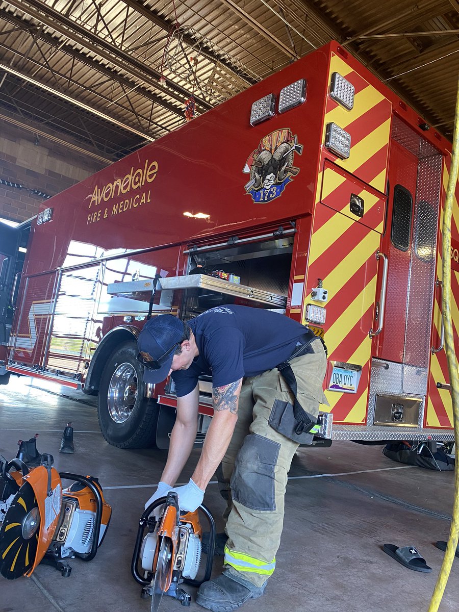 Checking off the engine this morning at Station 173.
