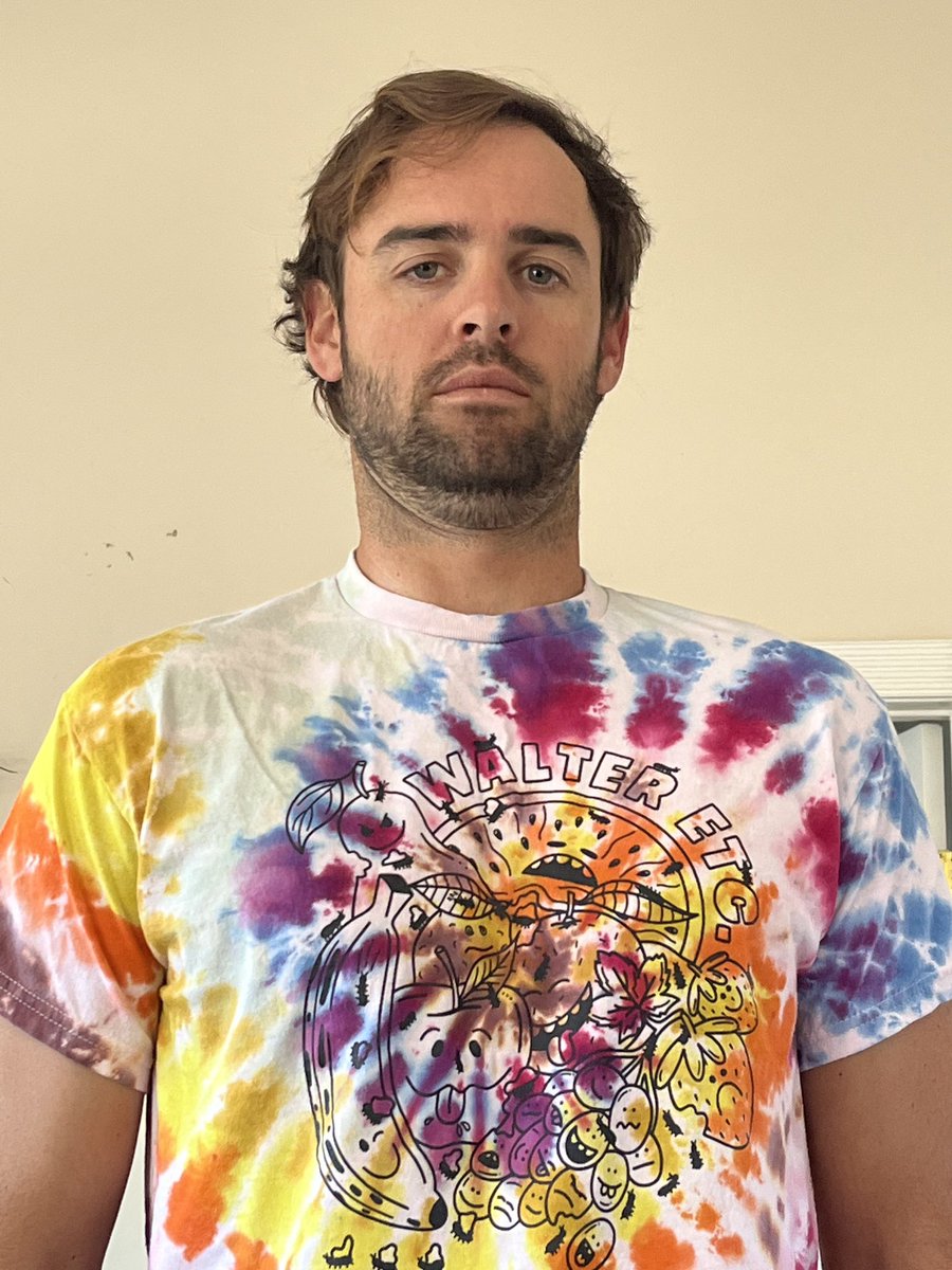 walter_etc's tweet photo. My friend @KyleBHart and I made some tie dye shirts depicting ants vegging out on rotting fruit. Very limited amount in my store now https://t.co/A6wIPnnrWO https://t.co/AphskK8Cq2
