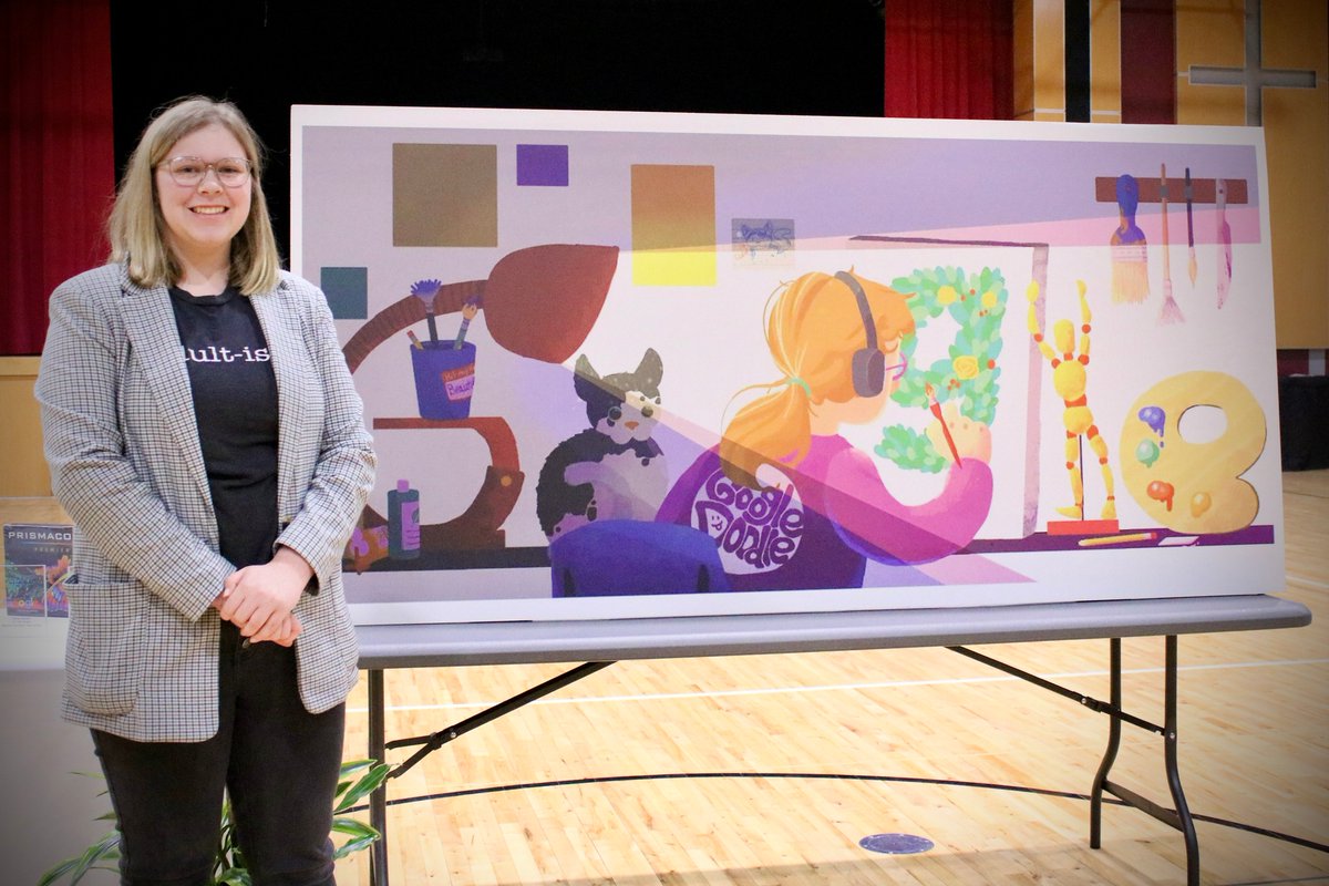 TheWCWolfpack's tweet photo. <<Western Christian Student Chosen as Winner for Iowa in Doodle for Google Student Contest!>>

Voting for the national contest will open at 12:00pm CT on July 7th and end on July 12th. Go vote for Olivia's design ASAP: https://t.co/k2VE6ZlDlu 

Here's a recap of the story --> https://t.co/9FOdLNvjaH