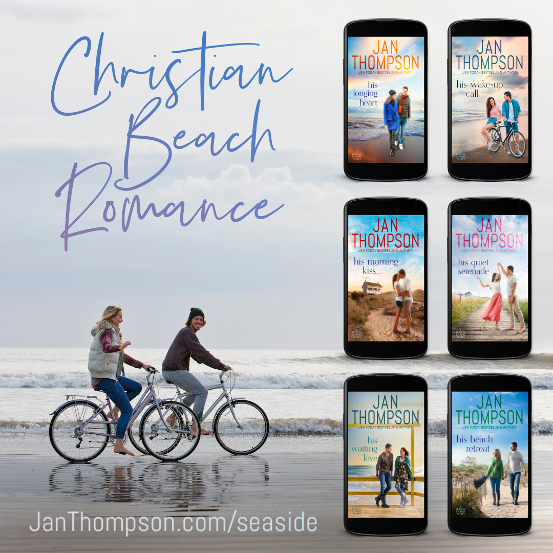 Take me to the beach! His Quiet Serenade (Seaside Chapel Book 4) is coming soon. Meanwhile, have you read the first three novels?

JanThompson.com/seaside

#beachreads #cleanromance #christianromance #cleanreads #amreadingromance #seasidechapel #beachromance #islandromance