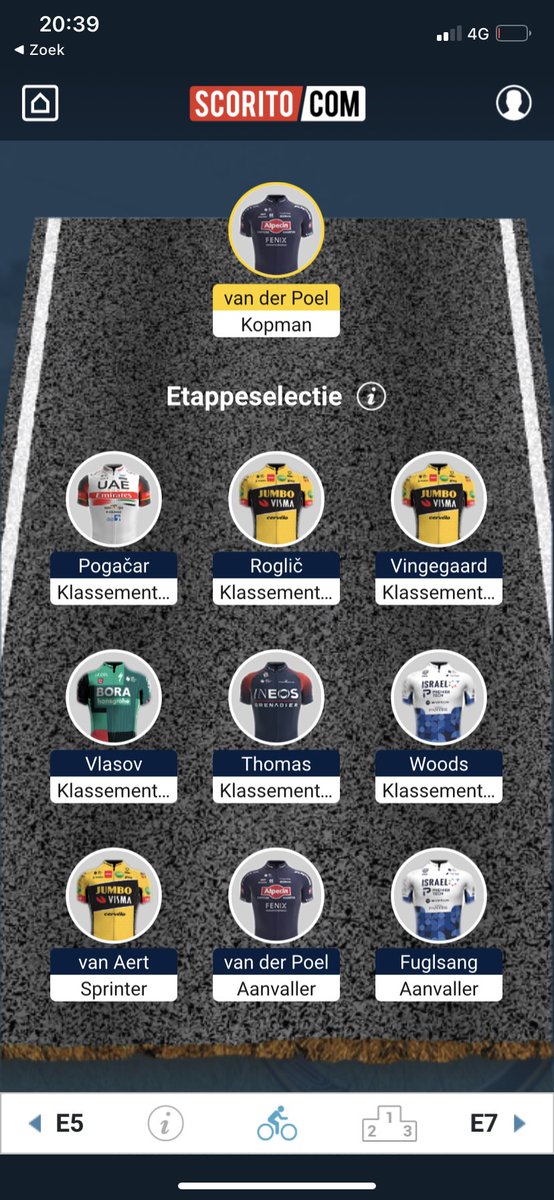 DavinsonFanboy's tweet photo. @wielerorakel  goed teampie voor morgen of nog iets aanpassen? https://t.co/Wv6dn4hWcg