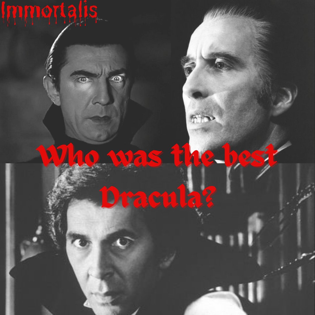 Who was the greatest #Dracula ?

#ChristopherLee #BelaLugosi #FrankLangella maybe #GaryOldman???

What do you think Horror gang?