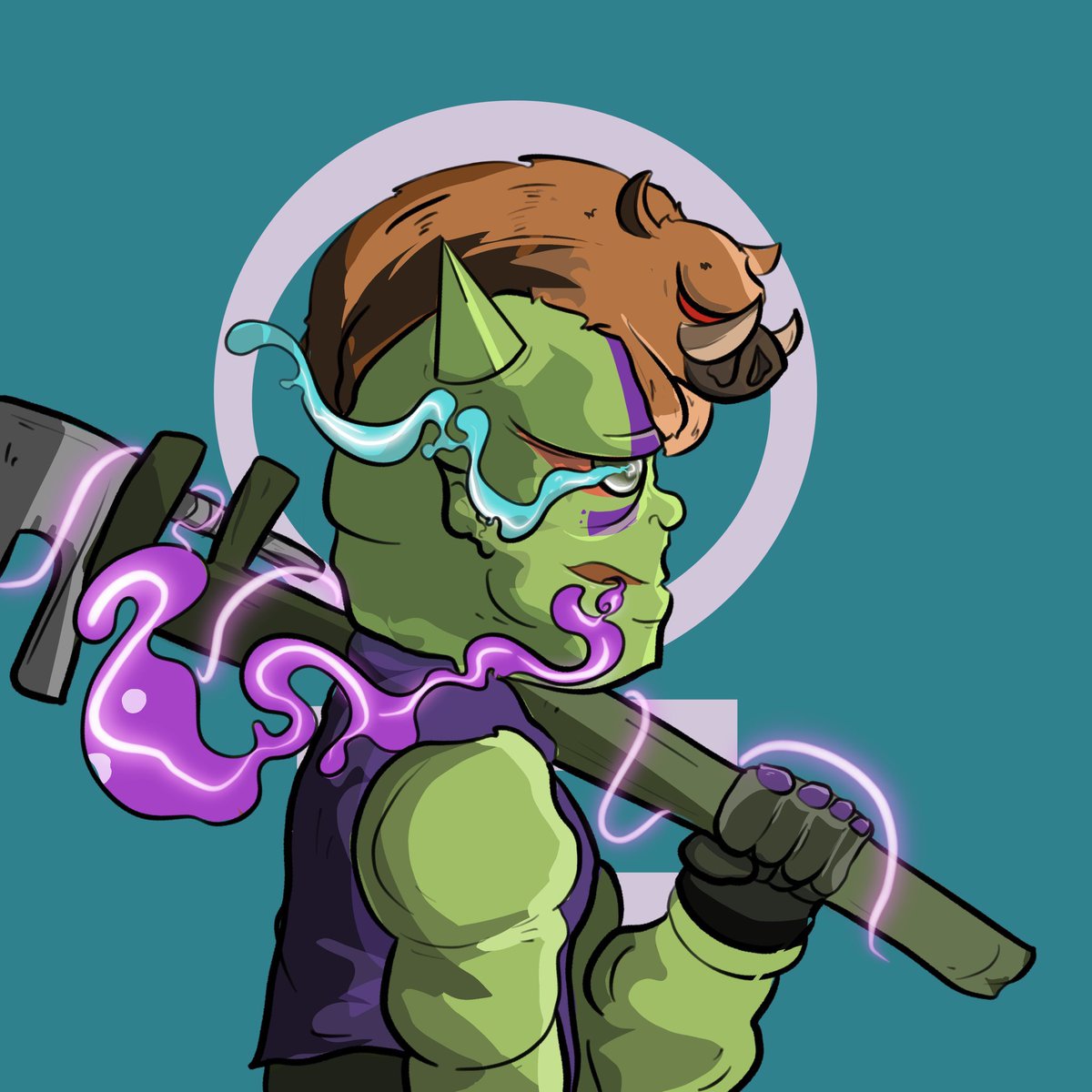 noaheth__'s tweet photo. Thanks @SHADOWY30 for the awesome @forgottenrunes commission! https://t.co/ror2BqDADm
