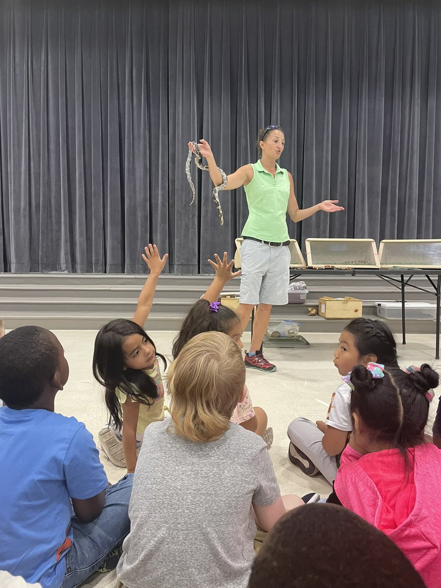 rfjeffcoat's tweet photo. Thank you Edisto Serpentarium for your visit to Owlventure!  We loved learning facts about our local snakes and more! @angeloakes https://t.co/4hHbquNDjT