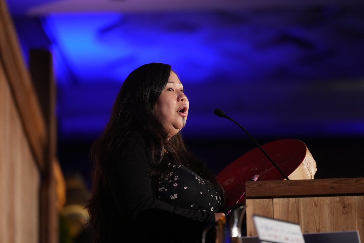 IPSSevent's tweet photo. A partnership is more than a transaction. It's a commitment to respect and make room for Indigenous culture and values.
That's a conviction shared by @GrahamBuilds, our cultural ambassador sponsor, who provided the beautiful art and decor seen in these photos of #ipss2022. https://t.co/F8V87v9q8o