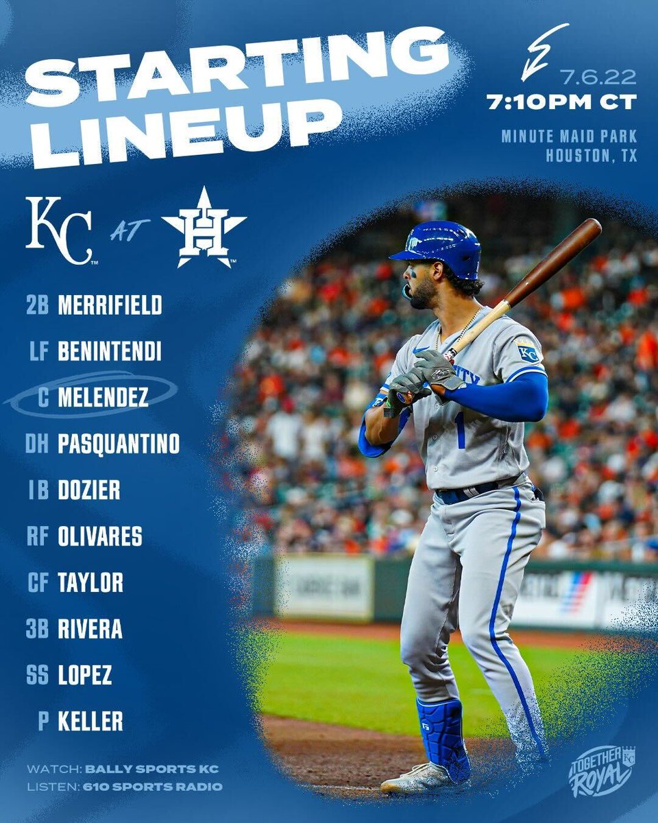 losroyalskc's tweet photo. Juego 3 en Houston.
⏬ Gameday
https://t.co/cY4BEw745t

#JuntosReales https://t.co/282m7zqxZd