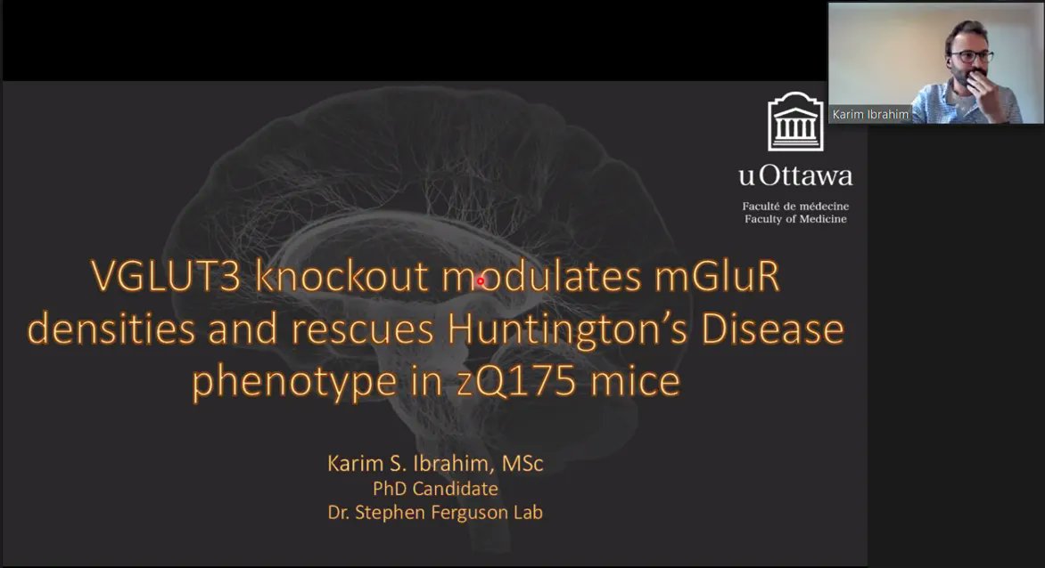 Zoe Tasma (@zoe_tasma) on Twitter photo Awesome talk by <a href="/Krm_Ib/">Karim Ibrahim</a> about VGLUT3 modulation of mGluR5 in Huntington's disease at the 2nd ECI transatlantic symposium! <a href="/cool7TMs/">ECI GPCR symposium</a> <a href="/LabFerguson/">Ferguson Lab (University of Ottawa)</a> #GPCR Awesome talk by <a href="/Krm_Ib/">Karim Ibrahim</a> about VGLUT3 modulation of mGluR5 in Huntington's disease at the 2nd ECI transatlantic symposium! <a href="/cool7TMs/">ECI GPCR symposium</a> <a href="/LabFerguson/">Ferguson Lab (University of Ottawa)</a> #GPCR
