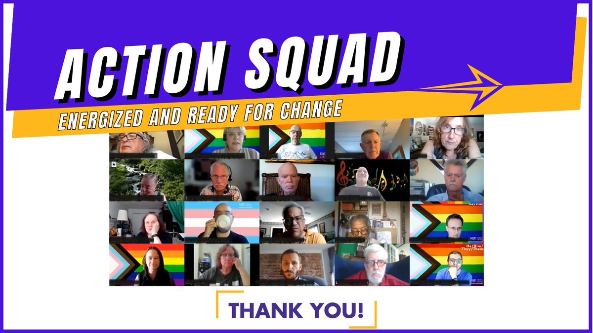 sageusa's tweet photo. Proud to have hosted our first #ActionSquad Community Call during #Pride!
❤️ 🧡 💛 💚 💙 💜 🖤 https://t.co/GgAo7YzzhX