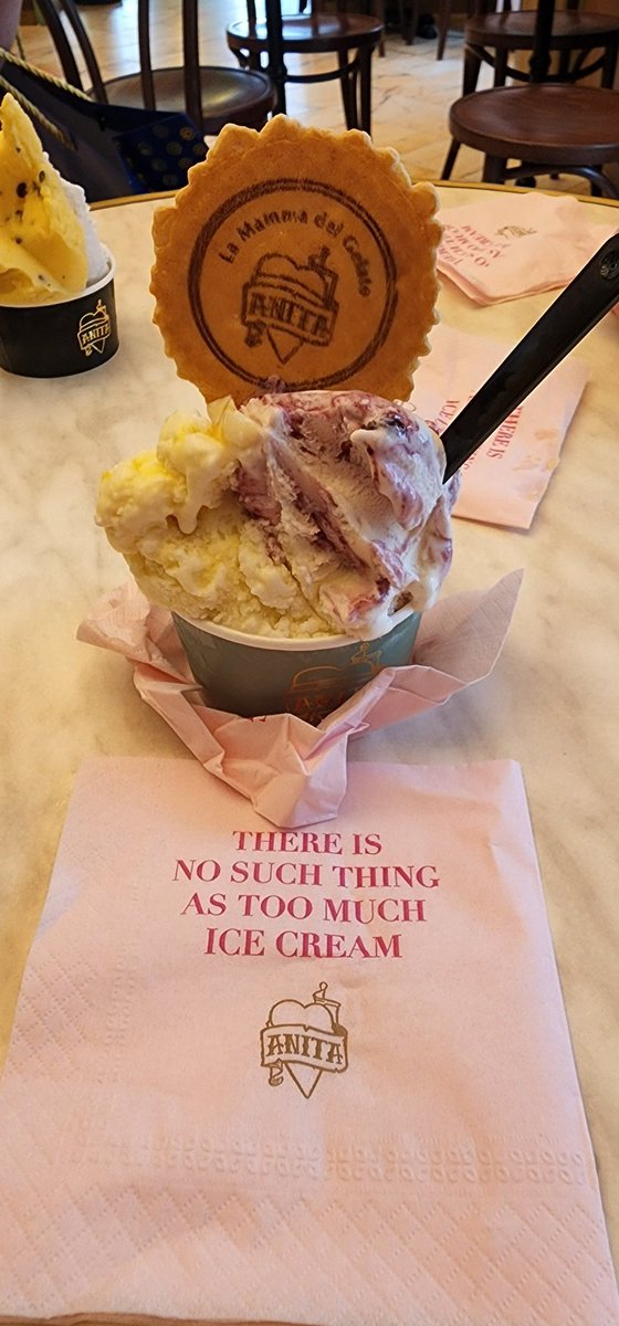 CamMatheny's tweet photo. Ya'll I just went to gelato heaven in in San Juan! Anita's has the best gelato I have ever had (I have NOT been to Italy). Scoop of Pavlo & Mixed Berries and scoop of White Chocolate Coconut and Mango. DAMN! #FOODCOMMA #EAT #FOODPORN https://t.co/2i4EQ1SvcV