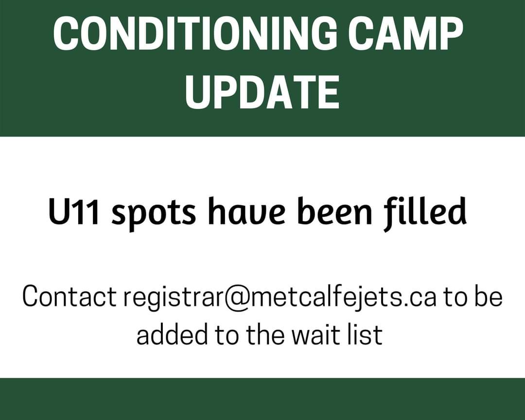 MDHA1967's tweet photo. Also, a heads up that U9 and U13 only have a few spots remaining.
#metcalfejets #conditioningcamp https://t.co/7c8vLNv5UR