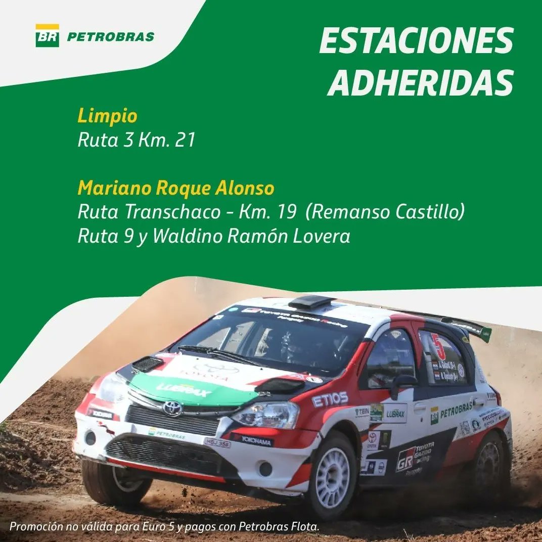 PromoCombusPY's tweet photo. ¡Atención #Limpio y #Mariano! En las estaciones adheridas de #Petrobras mencionadas en la segunda imagen, tenés -300 Gs. menos por litro en combustibles (excepto Euro 5).

Fuente y más info en Petrobras.

#PromoCombusPY #Paraguay #Asuncion #limpio #limpiopy #marianoroquealonso https://t.co/UM352ZxyCM