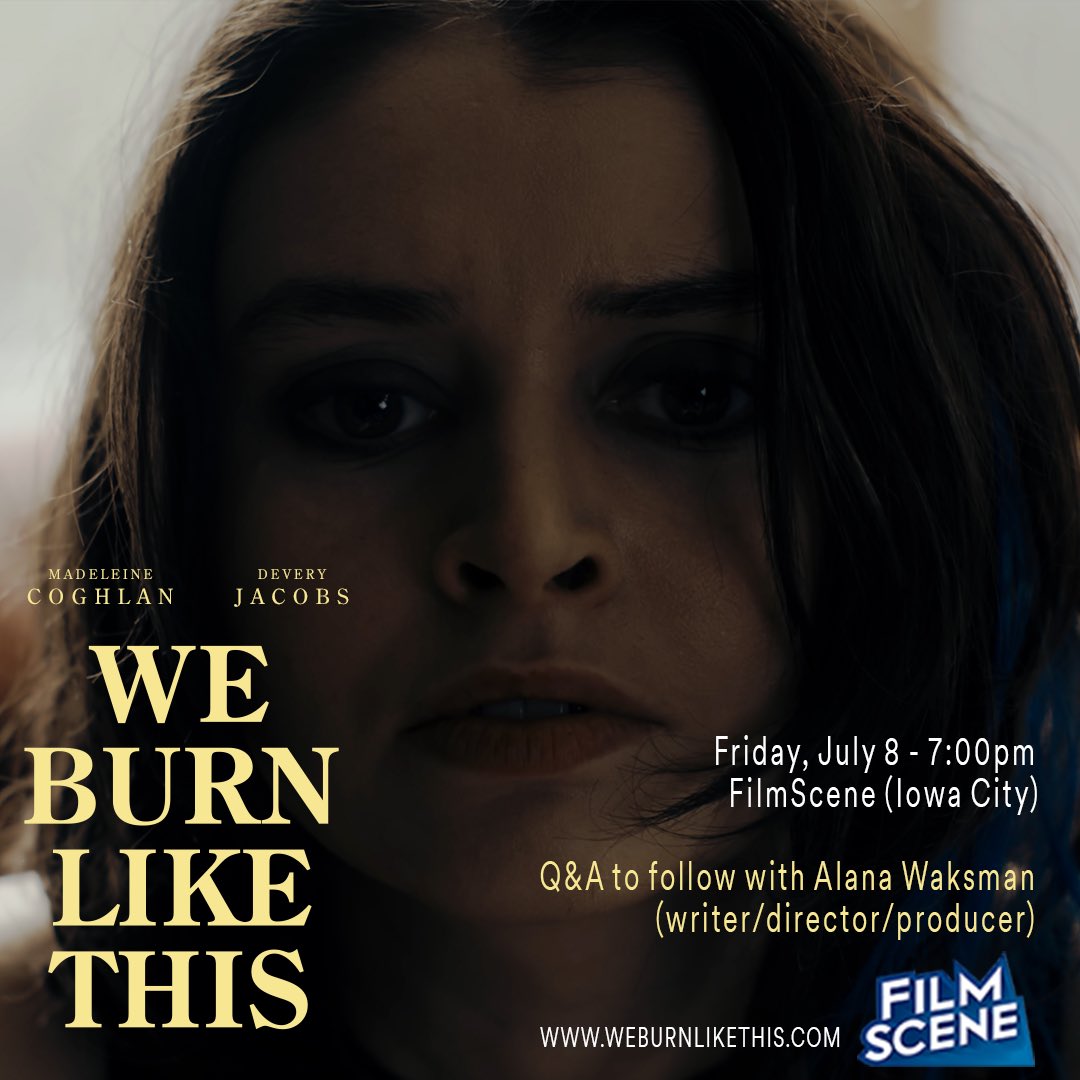 We’re playing at <a href="/icfilmscene/">FilmScene</a>! Join us on Friday, July 8 at 7pm. Q&amp;A with <a href="/AlanaWaksman/">Alana Waksman</a> (writer/director/producer) to follow screening. One night only!