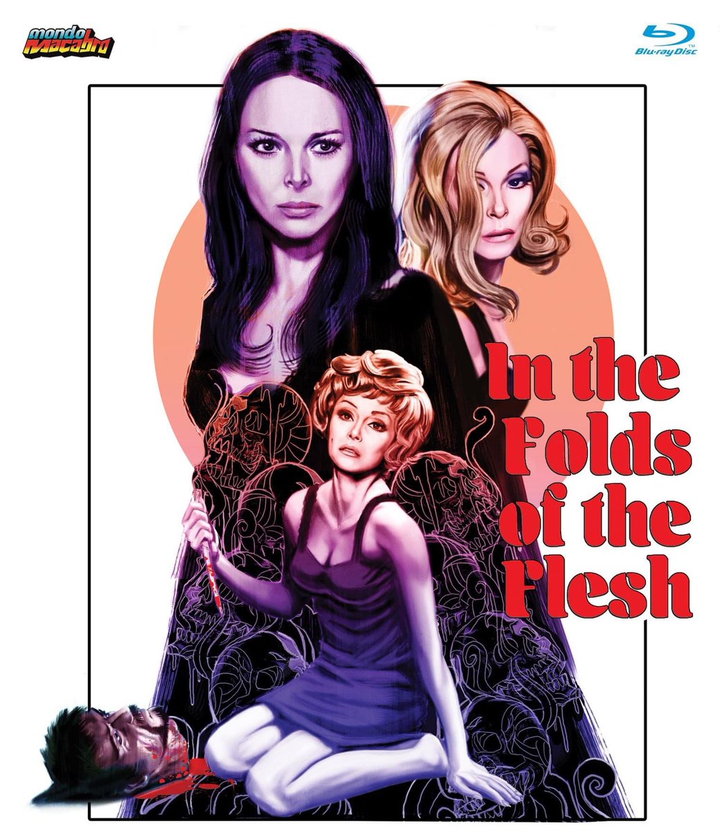dawnofthediscs's tweet photo. ***NEW TITLE ANNOUNCEMENT***
Coming soon to Blu-ray from @MondoMacabroUSA 

One of our next titles will be the absolutely bonkers Spanish/Italian giallo IN THE FOLDS OF THE FLESH! 

brand-new restoration from the original negative! 

August on-sale date. 

#FilmTwitter #Giallo https://t.co/jbEs7ACYFM