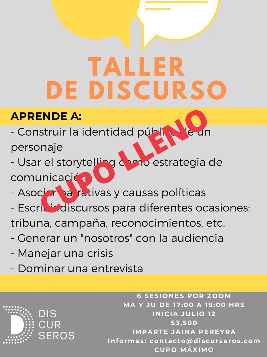 Discurseros's tweet photo. ¡Muchas gracias por compartir! Nos vemos en la siguiente convocatoria ☺️ https://t.co/xdX8UNpvmN