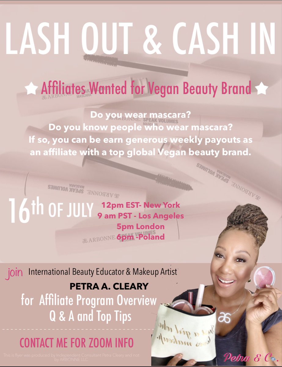 ClearyPetra's tweet photo. beauty Affiliates wanted! #veganmakeup #AffiliateMarketing #BlackTwitter #cleanbeauty https://t.co/rYkuUnJIHZ