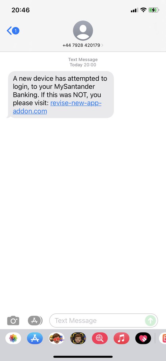 Trudyw76's tweet photo. @santanderukhelp received what I think is a scam message today: from number: +44 7563 277593 https://t.co/WbkXWekQFo