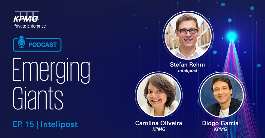 Neste episódio, conheça a trajetória da <a href="/intelipost/">Intelipost</a>, a maior plataforma de gestão de fretes do Brasil: spoti.fi/3RcMoAd #KPMGBrasil #EmergingGiants #Logística #GestãoDeFretes