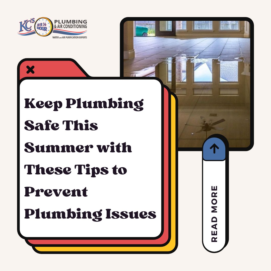 kcs23ca's tweet photo. Here are three tips from plumbing experts to help homeowners protect against plumbing disasters and protect their summer plans! https://t.co/aV6mS6Q0YV https://t.co/0KxBI1INUW