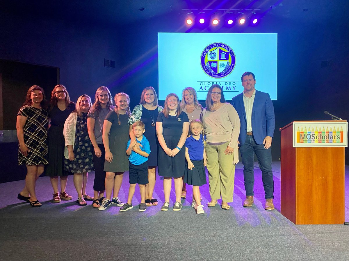 MOTreasurer's tweet photo. Treasurer Fitzpatrick joined certified EAOs @HerzogEducation &amp; @CTF_ACSI and school partners @DioSCG and Gloria Deo Academy to talk about #MOScholars and the meaningful impact it can have for Missouri families. Learn about this scholarship opportunity at https://t.co/tcTEbq7ZLr. https://t.co/luYLygByp3