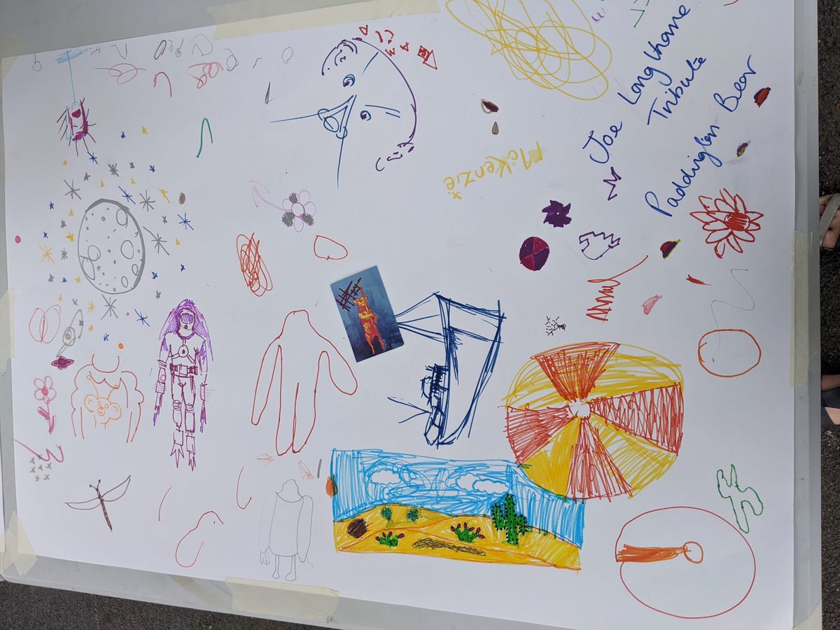 Ace afternoon back on Thornton Estate today, chatting to locals about what they want to see painted on our next #BusStopPortal on Icehouse Road - from Paddington to planets, we've loved seeing families from the first Portal <a href="/Adelaideprimary/">Adelaide Primary</a> back to share new ideas.