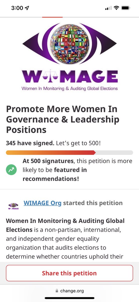 Wimage_Org's tweet photo. Promote More Women In Governance &amp; Leadership Positions - Sign the Petition! https://t.co/6rCOFFWV6P via @Change #wimage #women #womenempowerment #WomensRightsAreHumanRights https://t.co/KP1N8gQNbG