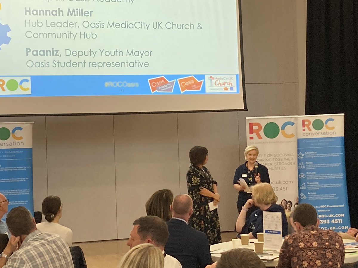 PhilAGleave's tweet photo. The Oasis Academy Media City has a Community Hub and Church  and Hannah Miller is the hub leader @oasismediacity @jillLCDuff @SteveChalke @GMP @salford_mayor @sueguides
@salfordfireteam @tomstannard
@gmpsalford @debrajgreen @mediacityhub  #ROCOasis https://t.co/Qm4UVv5Oxt
