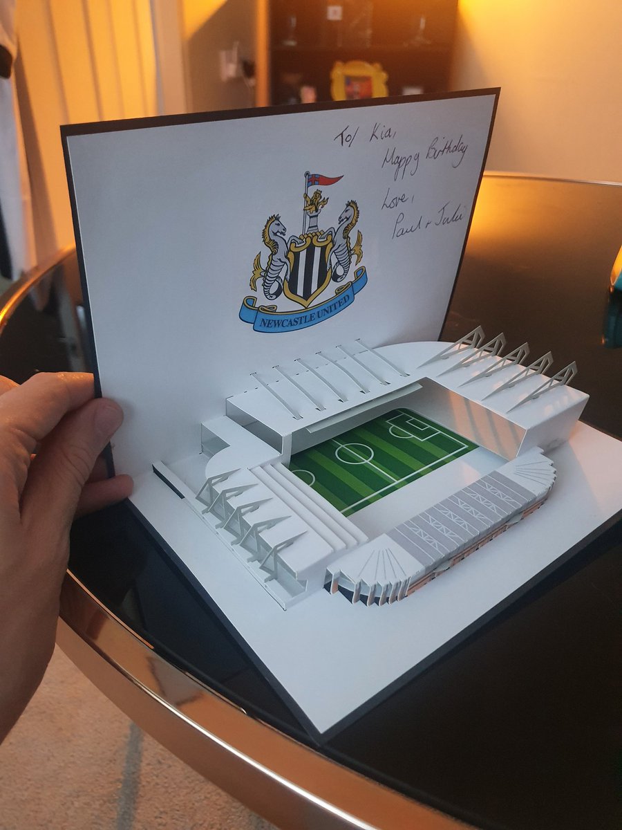 How good is this birthday card I got today from the in-laws?! Apparently found it in Tenerife #NUFC