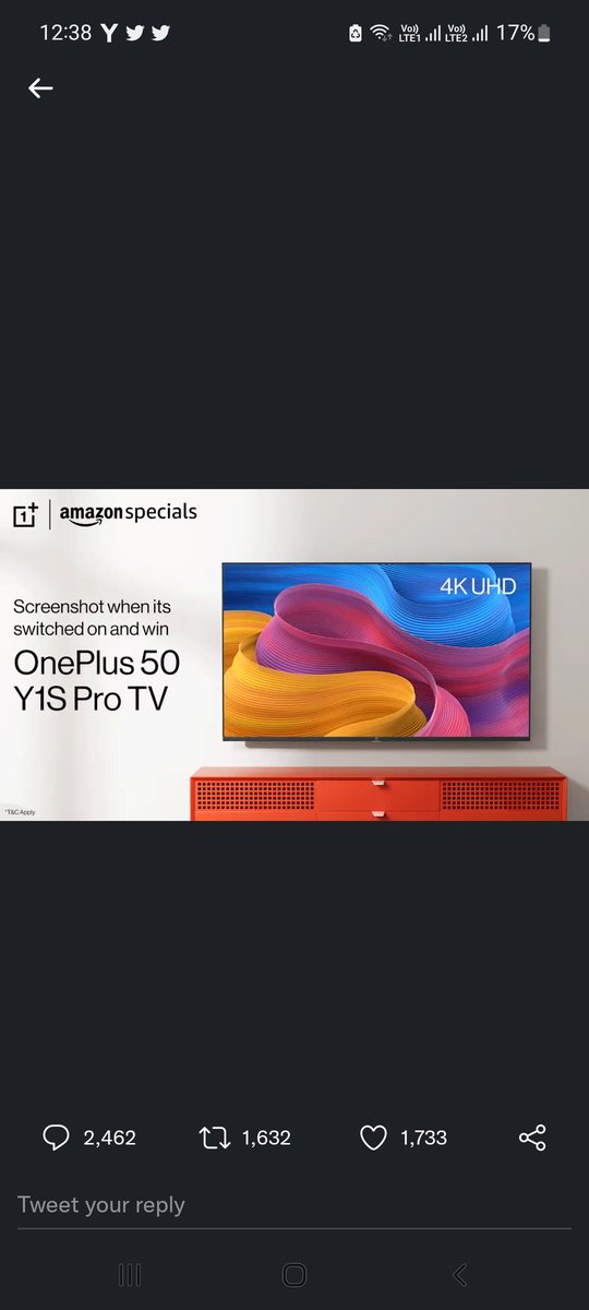 pandyakeyur88's tweet photo. @amazonIN #ContestAlert #OnePlus50Y1SProTVOnAmazon 
#amazonIN https://t.co/xkfdrsxaBT