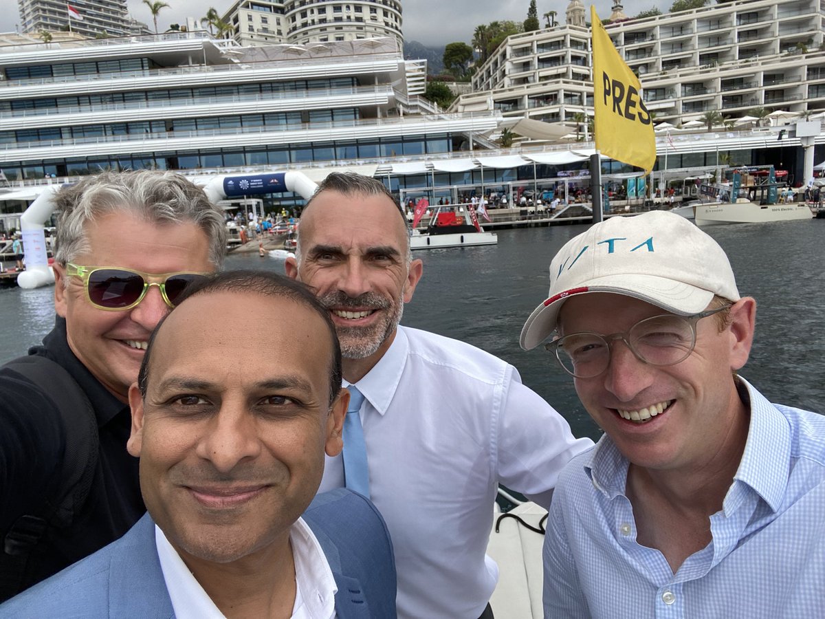 Alain_Thebault's tweet photo. Thanks to Rory Trahair for the sea trial of the amazing electric @VitaYachts 👍⚡️🌎 https://t.co/KWE6RRMlXX