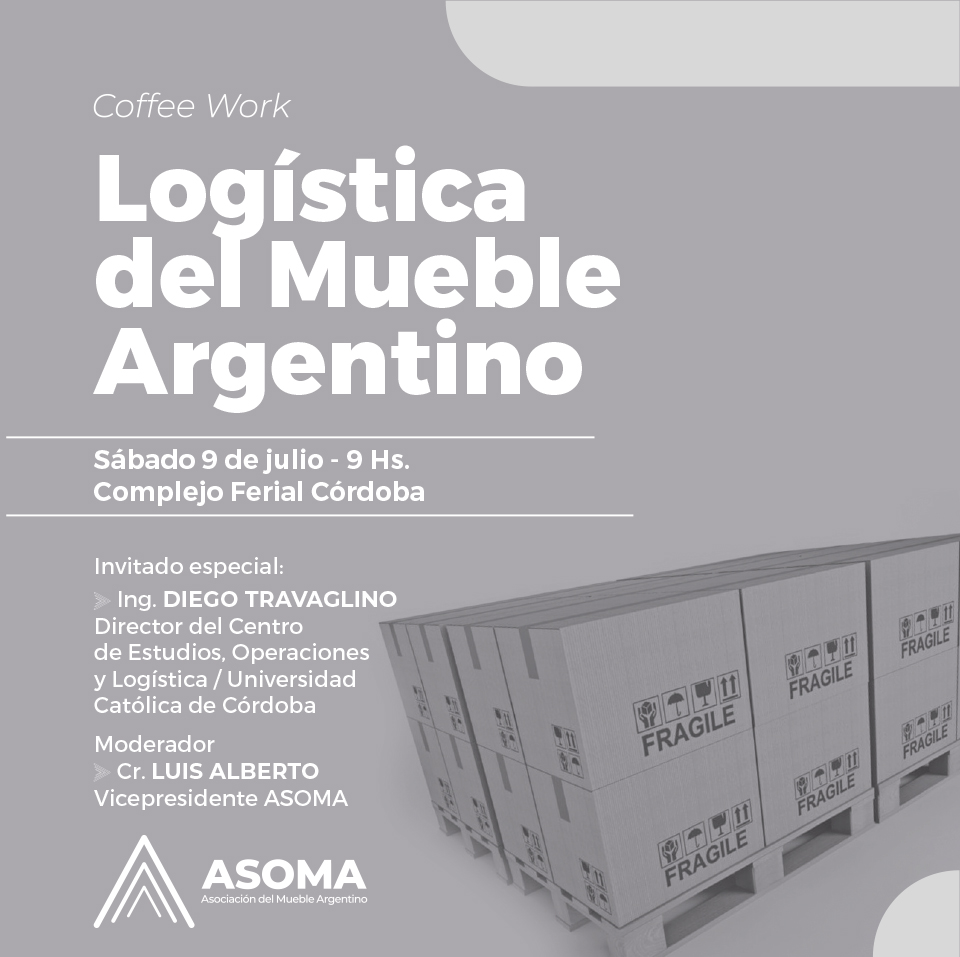 ASOMAAS61815110's tweet photo. 👉Participá del Coffee Work "Logística del Mueble Argentino".
Sábado 9 de julio - 9 Hs. Predio Ferial Córdoba.

¡Entrada gratuita! con acreditación previa por cupos limitados.

FIMAR, la #BigFeria del Mueble Argentino👏👏

#Logística #MuebleArgentino #ASOMA #FIMAR #BigFeria https://t.co/rcwwlu9DGe