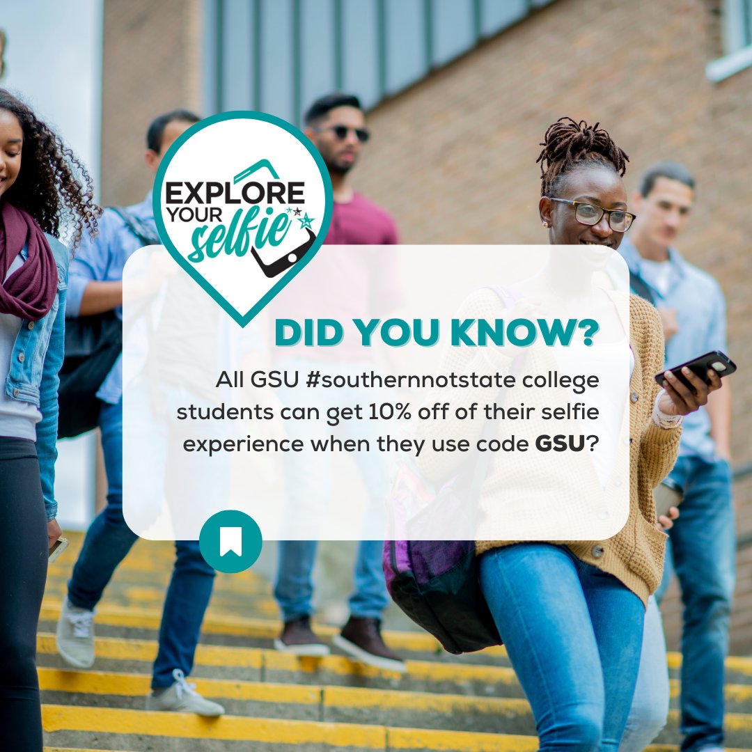 #CollegeSelfiesForLife! Show off that GSU #southernnotstate pride. Enter code GSU &amp; get 10% off your purchase when you book your next trip to #ExploreYourSelfie! ✈⬇  #college #selfies #pride  #friends #families  #mtvlahitmyuniverse #bts  #statesboroga 
exploreyourselfie.com