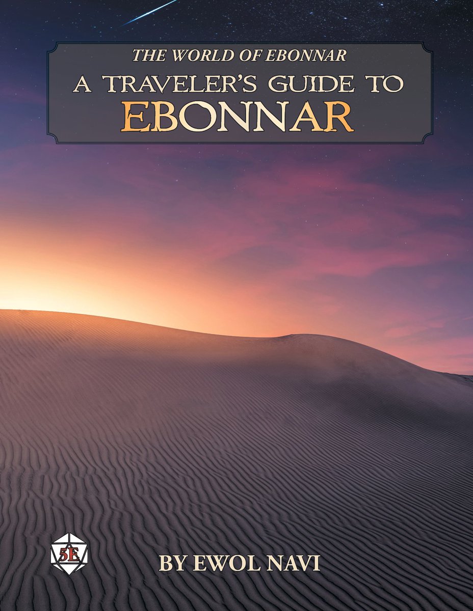 WorldOfEbonnar's tweet photo. Welcome to Ebonnar!

Ebonnar is a 5E roleplaying game setting inspired by African Mythology! 

Come join a world full of diverse, high fantasy influences. And feel free to drop your comments or questions right here about all things Ebonnar!
#ttrpg #dnd #5e #africanfantasy https://t.co/sefLOlUIvU