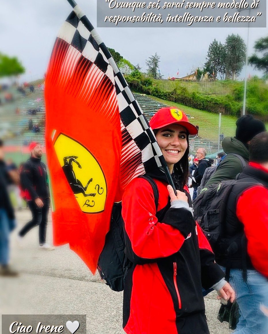 leclerc_club's tweet photo. Irene amava la vita, sognava di realizzare il suo più grande sogno sempre ispirata dal pilota che più amava, Charles. Irene è volata via e oggi noi vorremmo omaggiare la sua memoria così ♥️ @Charles_Leclerc @ScuderiaFerrari @Carlossainz55 @F1 https://t.co/ue1maxQAC4