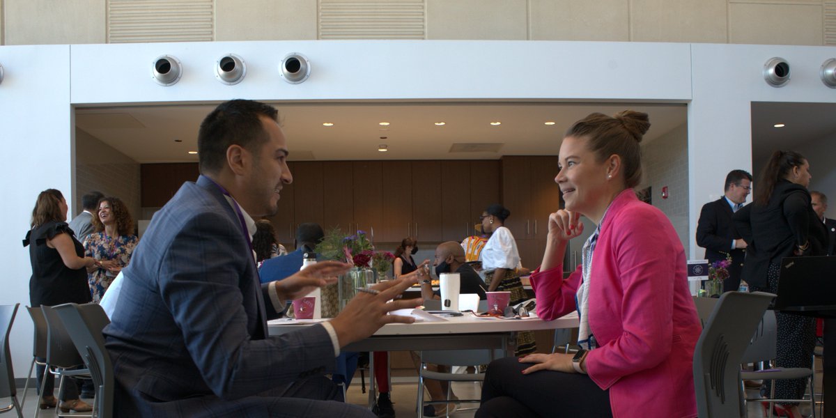 chicagoprize's tweet photo. The @PTFound_ Chicago Prize 2022 nominees are off to a great start. We welcomed the teams at our recent orientation session at @TheHatcheryChi. Scroll through the photos to see the visionary community leaders who are building a more equitable Chicago. #ChicagoPrize2022 https://t.co/dEpblrf96R