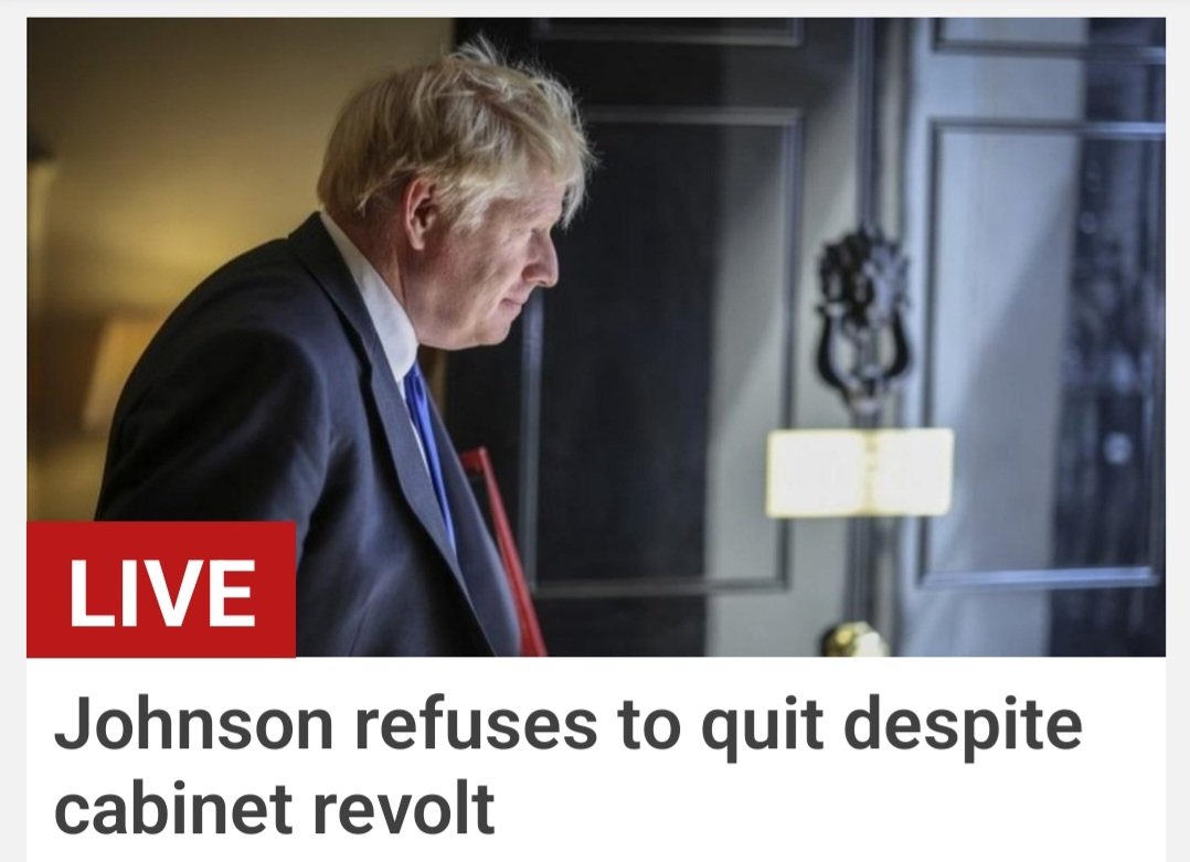 He's going to try and dissolve Parliament and call an election isn't he?