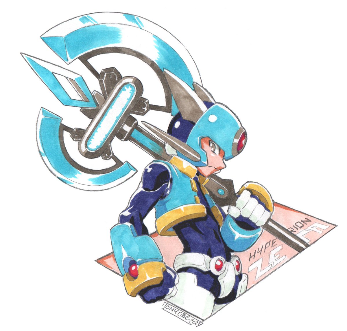 Hyperion from Rockman ZX Zeta fangame 」|Tomycaseのイラスト Hyperion from Rockman ZX Zeta fangame 」|Tomycaseのイラスト