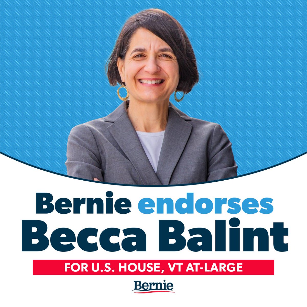 BernieSanders's tweet image. Becca is a person of deep integrity. She is the kind of person Vermonters need in Congress. That's why I'm proud to endorse @BeccaBalintVT today and look forward to serving with her in Washington.