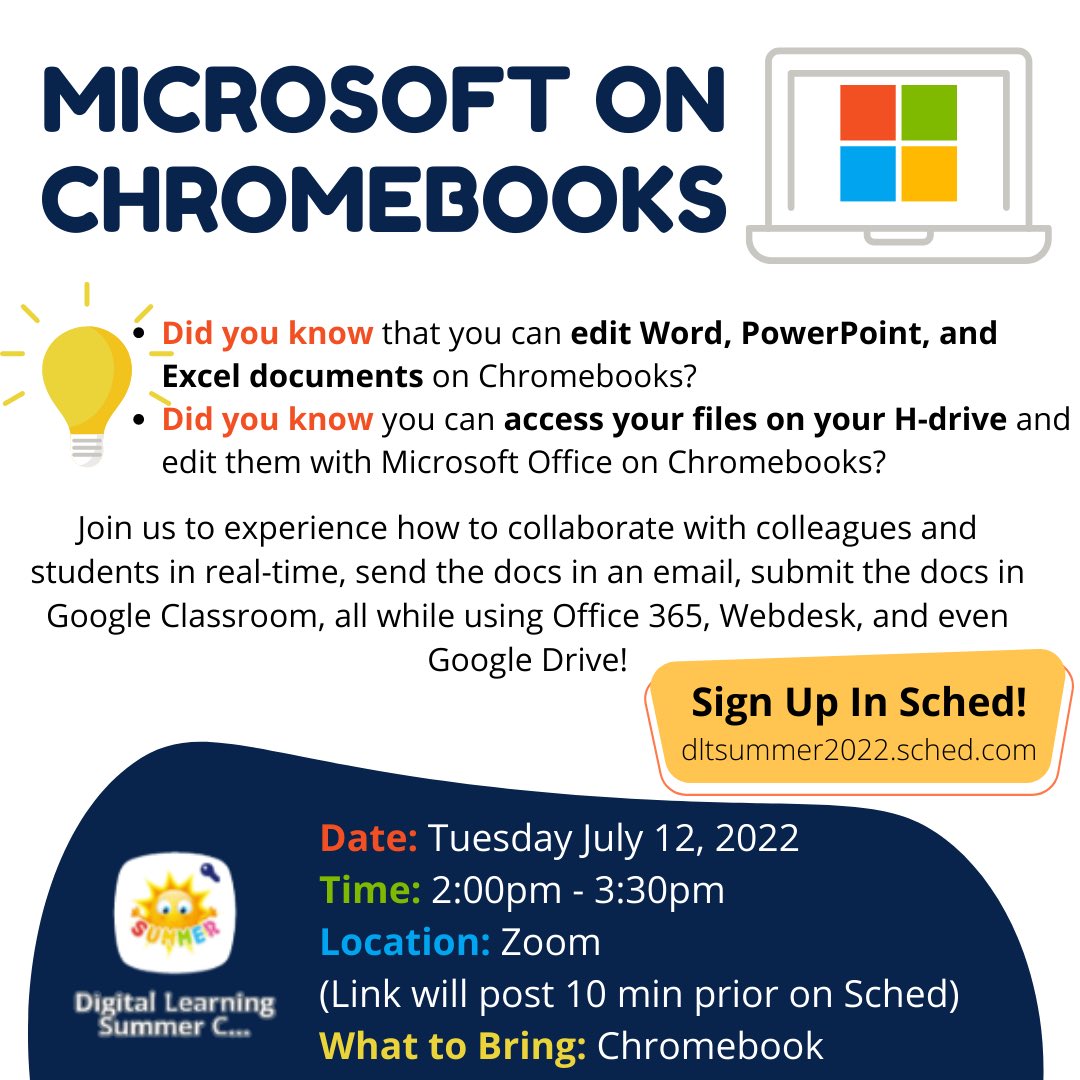 pisdtech's tweet photo. 📣PISD educators, join us next week for some #edtech digital learning fun. Like this class about MS on Chromies! See all classes here: https://t.co/vWTvkNRtsm
90-min sessions, some online and some in person https://t.co/LGYBpgi9b7