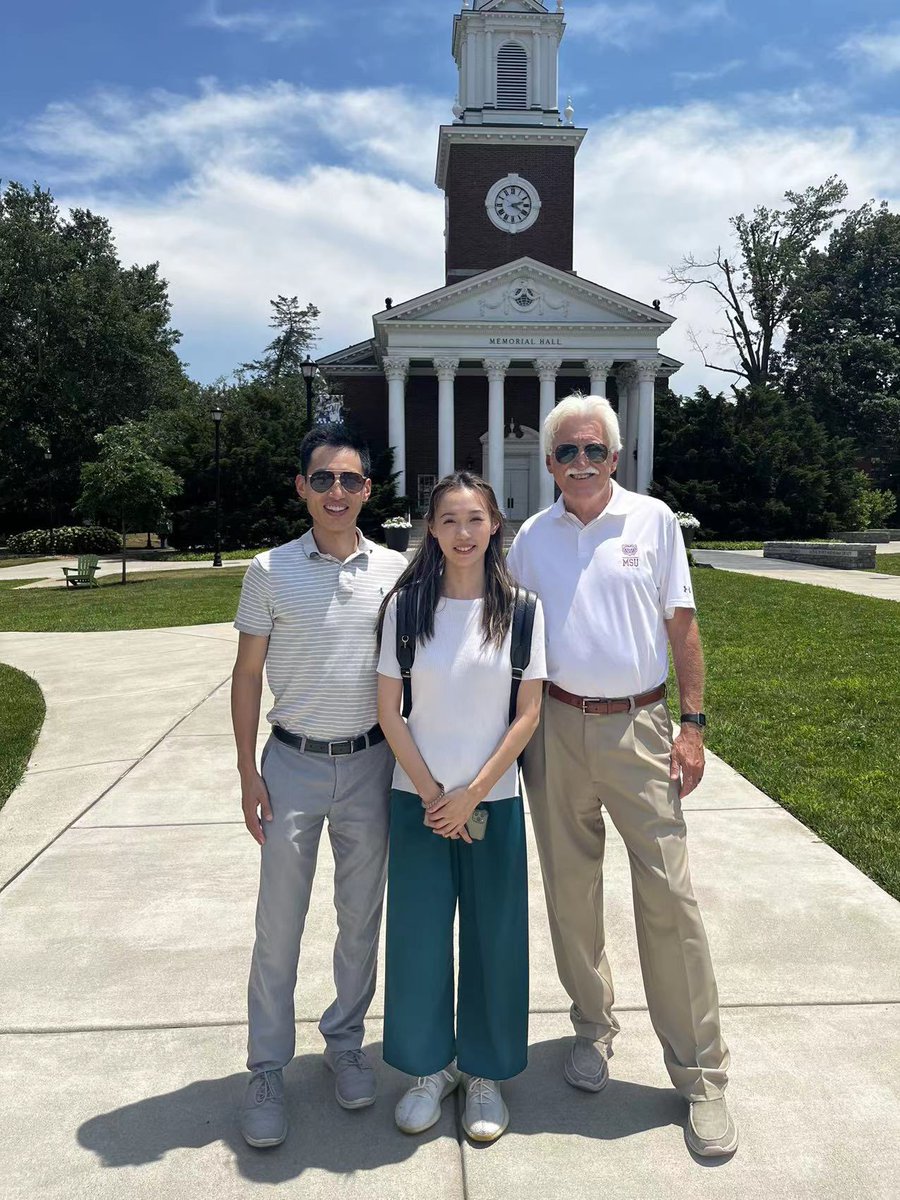 Jimbaker48's tweet photo. With Dr. Zhang in Lexington.His sister Min will begin begin work on her doctorate at UK this fall. Both are graduates of MSU and I am really proud of them. Look https://t.co/NEGKxe4yRx