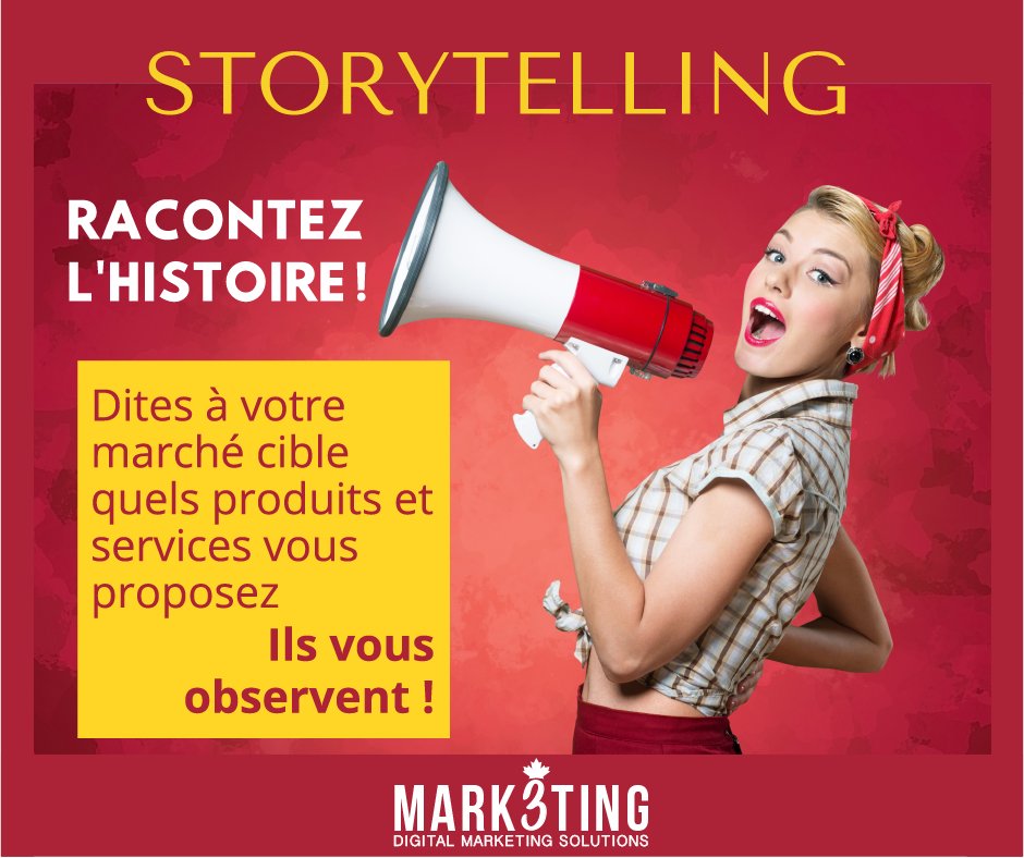 Mark3tingForAll's tweet photo. Le marketing consiste à raconter à votre marché cible l'histoire de ce que vous vendez. Tenez-les informés et aidez-les à se souvenir de votre marque. #DigitalMarketing #Montreal https://t.co/VhfKVVdnAd