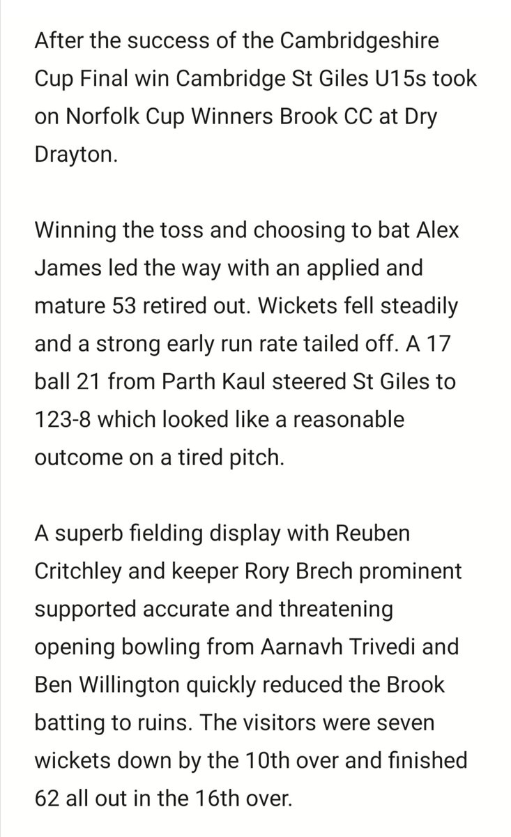 St Giles CC (Cambs) tweet media