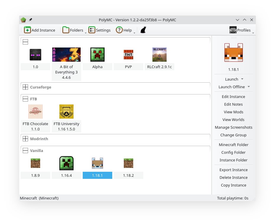 mrtuxbr1's tweet image. Olá Tuxers! #PolyMC - #Minecraft #Launcher for #Linux ! ---&amp;gt; mrtuxbr.blogspot.com/2022/07/polymc… 
#gamer #linuxgamer #minecraftmod #minecraftshaders #jogo #game #gamers #minecraftlauncher #minecraftskin #howto #tipoftheday
