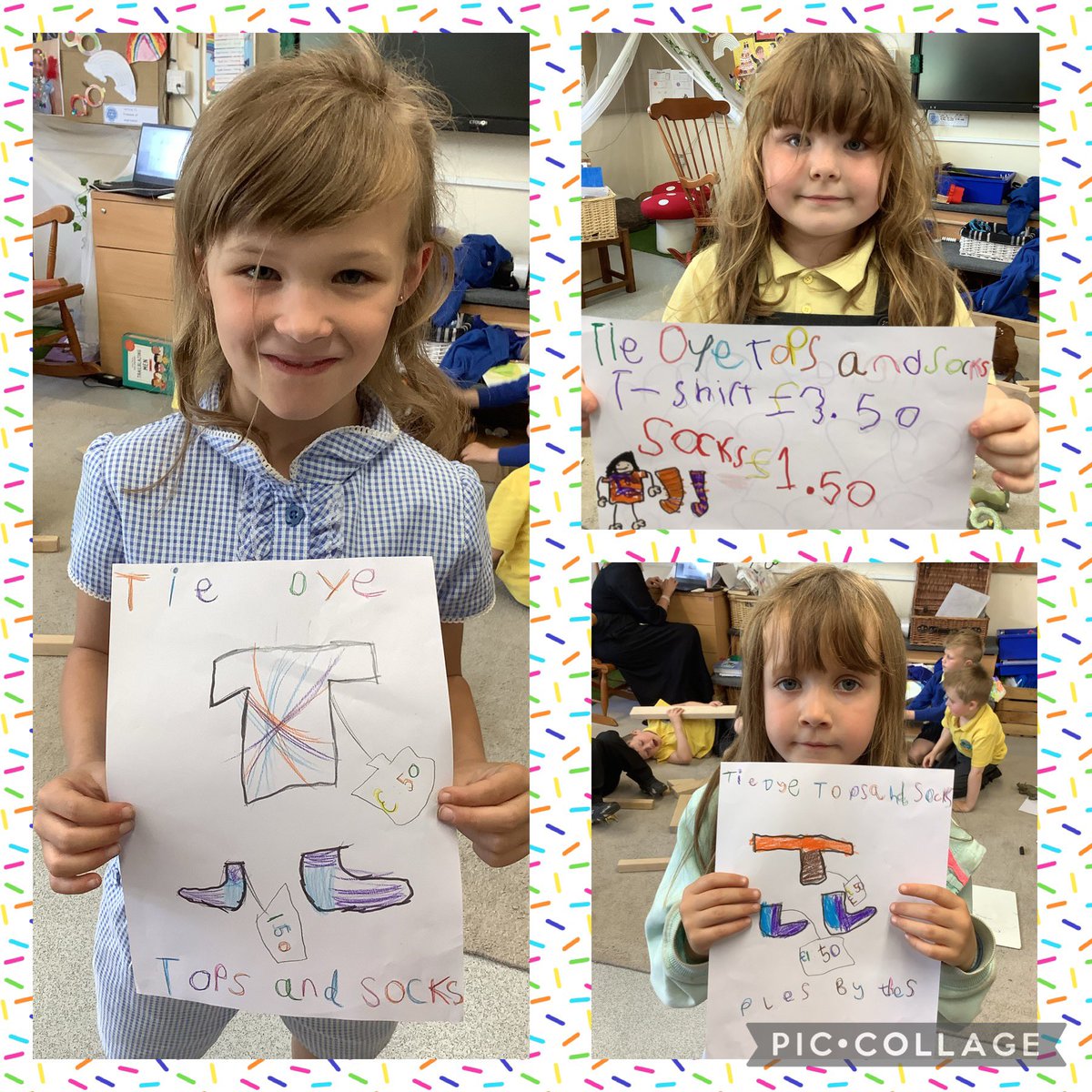 Everyone was busy today making super advertising posters for our Enterprise sale on Friday. <a href="/cwmffrwdoer/">Cwmffrwdoer Primary</a> <a href="/KT_Matthews/">Katy Matthews</a> #creativeandenterprising